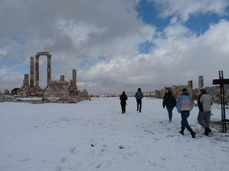 Amman con la neve