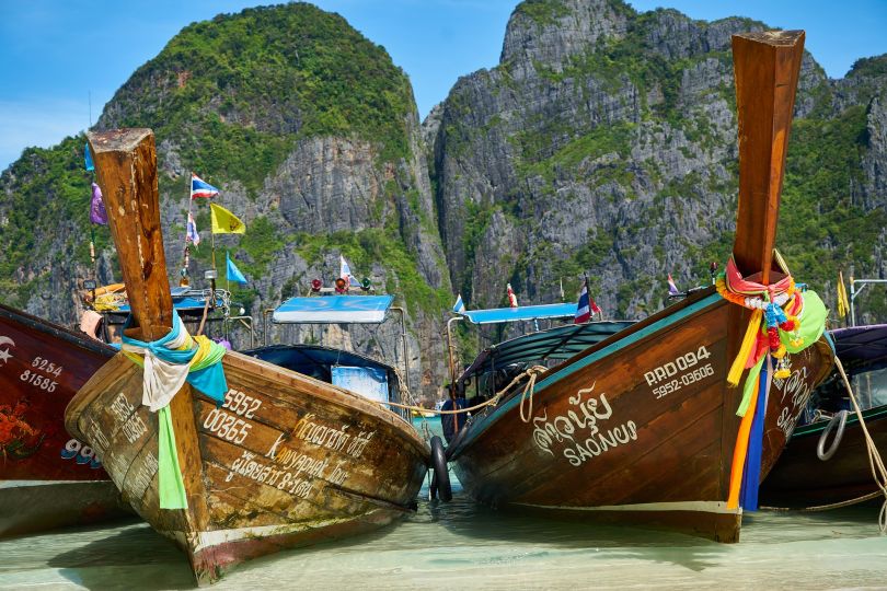Barche tipiche della Thailandia